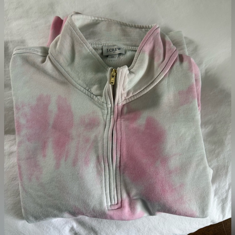 J.Crew Tie-Dye Zip Up Women's Sweater